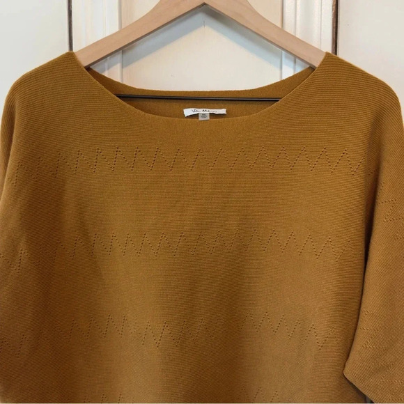 Vila Milano Women’s Yellow/Gold Wool Blend Ribbed Sweater Size XL - Picture 2 of 11